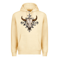 Pina Colada bull skull with aztec Premium Hoodie - MaliasSmallBusiness