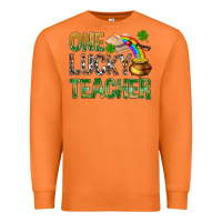 Carrot one lucky teacher st patricks Premium Sweatshirt - NancyCooperArtShop