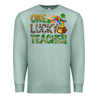 Seafoam one lucky teacher st patricks Premium Sweatshirt - NancyCooperArtShop