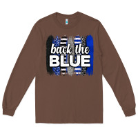 Chestnut Back the blue brushstrokes Long Sleeve Tee - Neo Western