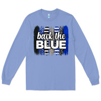 Colony Blue Back the blue brushstrokes Long Sleeve Tee - Neo Western