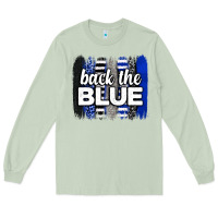 Matcha Back the blue brushstrokes Long Sleeve Tee - Neo Western