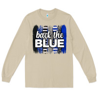 Mushroom Back the blue brushstrokes Long Sleeve Tee - Neo Western