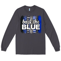 Smoke Back the blue brushstrokes Long Sleeve Tee - Neo Western