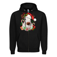 Black christmas heifer Zipper Hoodie - JahusDesignShop