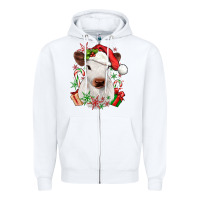 White christmas heifer Zipper Hoodie - JahusDesignShop