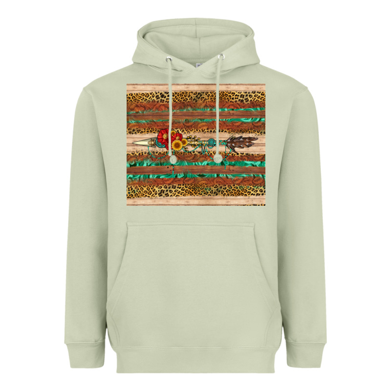 Arrow Wooden Sunflower Heavyweight Hoodie by Artiststas | Teevron