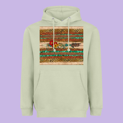 Arrow Wooden Sunflower Heavyweight Hoodie Designed By Artiststas