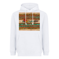 White arrow wooden sunflower Heavyweight Hoodie - Artiststas
