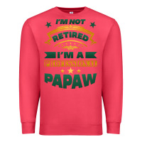 Cardinal i'm not retired i'm a professional papaw Premium Sweatshirt - Jasminsmagicworld