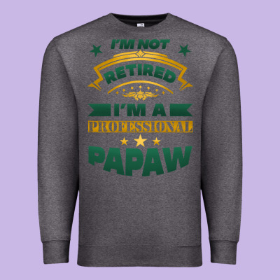 I'm Not Retired I'm A Professional Papaw Premium Sweatshirt Designed By Jasminsmagicworld