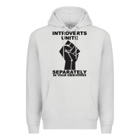 Dove Grey introverts unite seperately in your own homes Premium Hoodie - Bettercallsaul