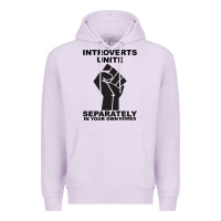 Lilac introverts unite seperately in your own homes Premium Hoodie - Bettercallsaul