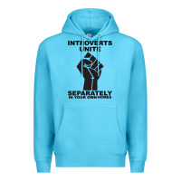 Ocean Blue introverts unite seperately in your own homes Premium Hoodie - Bettercallsaul
