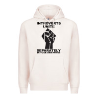Pale Pink introverts unite seperately in your own homes Premium Hoodie - Bettercallsaul