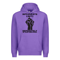 Purple introverts unite seperately in your own homes Premium Hoodie - Bettercallsaul