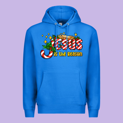 Jesus Is The Reason With Christmas Candy Ado Premium Hoodie Designed By Adodesignshop
