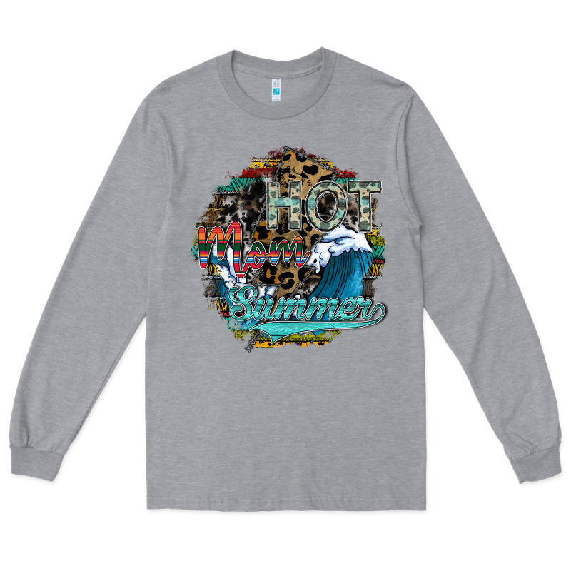 Hot Mom Summer Long Sleeve Tee by SublimationCraftShop | Teevron