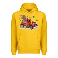 Lemon christmas truck Premium Hoodie - MaliasSmallBusiness