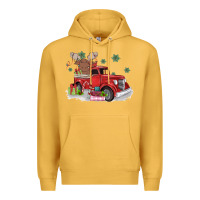 Mustard christmas truck Premium Hoodie - MaliasSmallBusiness