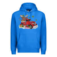 True Royal christmas truck Premium Hoodie - MaliasSmallBusiness