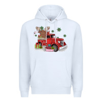 White christmas truck Premium Hoodie - MaliasSmallBusiness