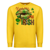 Lemon kiss me im irish with lip Premium Sweatshirt - NancyCooperArtShop
