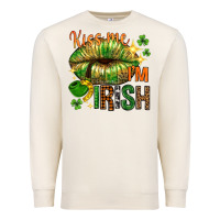 Sandshell kiss me im irish with lip Premium Sweatshirt - NancyCooperArtShop