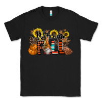 Black Welcome Fall Pumpkin Classic Tee - CowhideDigitalArt