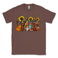 Chestnut Welcome Fall Pumpkin Classic Tee - CowhideDigitalArt