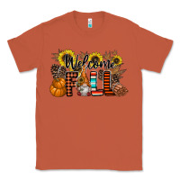 Copper Welcome Fall Pumpkin Classic Tee - CowhideDigitalArt