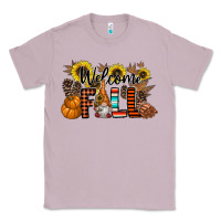Lilac Welcome Fall Pumpkin Classic Tee - CowhideDigitalArt