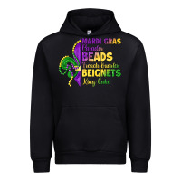 Black mardi gras parades beads french quarter beignets k Urban Hoodie - LillyAllenDesigns