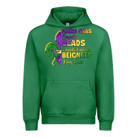 Emerald mardi gras parades beads french quarter beignets k Urban Hoodie - LillyAllenDesigns