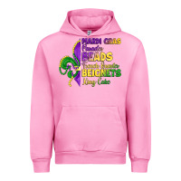 Fuchsia Pink mardi gras parades beads french quarter beignets k Urban Hoodie - LillyAllenDesigns
