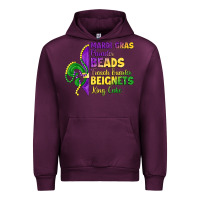 Mauve Wine mardi gras parades beads french quarter beignets k Urban Hoodie - LillyAllenDesigns