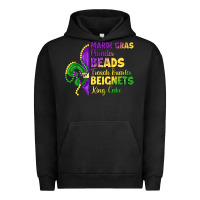 Pigment Black mardi gras parades beads french quarter beignets k Urban Hoodie - LillyAllenDesigns
