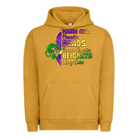 Pigment Peanut Butter mardi gras parades beads french quarter beignets k Urban Hoodie - LillyAllenDesigns