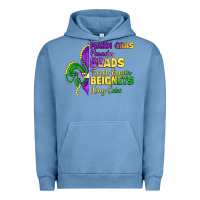 Pigment Pebble Blue mardi gras parades beads french quarter beignets k Urban Hoodie - LillyAllenDesigns