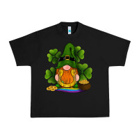 Black st patricks day gnomes shamrock gold horseshoes rainbow Urban Heavy Tee - RanaPortraitStore
