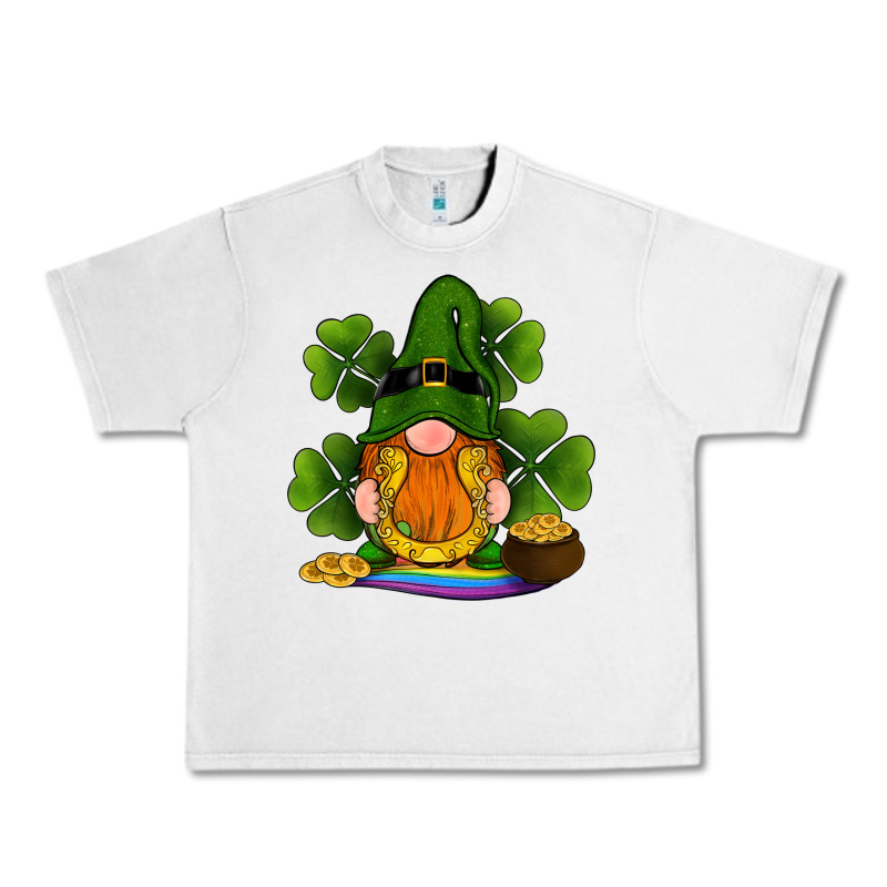 St Patricks Day Gnomes Shamrock Gold Horseshoes Rainbow Urban Heavy Tee by RanaPortraitStore | Teevron