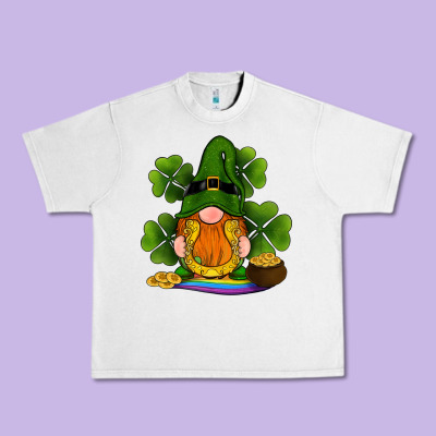 St Patricks Day Gnomes Shamrock Gold Horseshoes Rainbow Urban Heavy Tee Designed By Ranaportraitstore