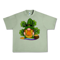 Oil Green st patricks day gnomes shamrock gold horseshoes rainbow Urban Heavy Tee - RanaPortraitStore