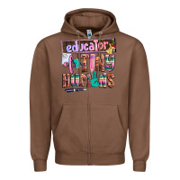 Chestnut educator of tiny humans Zipper Hoodie - AdoDesignShop