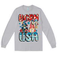 Born In Usa Gnomes 4th Of July Long Sleeve Tee | Teevron
