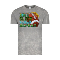 Cloud Rock eat sleep football repeat Vintage Tee - texasbilliewilder
