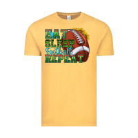 Vintage Mustard eat sleep football repeat Vintage Tee - texasbilliewilder