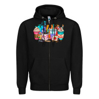 Black art teacher coffee cup Zipper Hoodie - AdoDesignShop