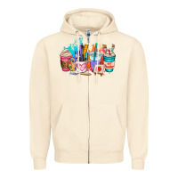 Sandshell art teacher coffee cup Zipper Hoodie - AdoDesignShop