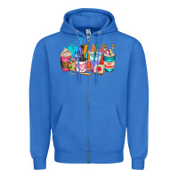 True Royal art teacher coffee cup Zipper Hoodie - AdoDesignShop